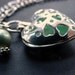 Sea glass heart locket, colorful sea glass, choice of color