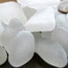 White Sea Glass, 50 pcs, large pendant sizes, earrings, charms, wire wrapping