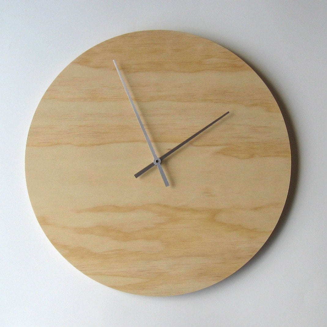 Objectify Plywood Wall Clock Extra Large