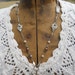 Rhinestone Sparrow Necklace Vintage Repurposed Freshwater Pearl Rhinestone