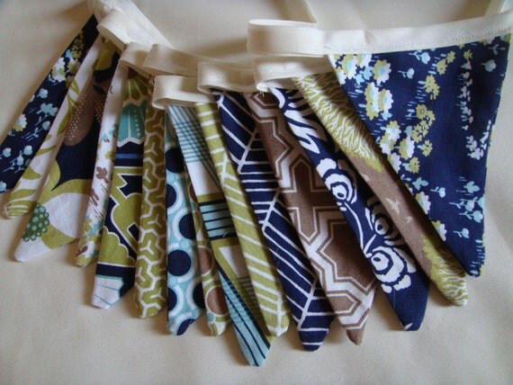 Fabric Bunting Banner - 15 Flags. Photo Prop. Nursery Decoration. Birthday Party Banner. Ready to Ship. Il_570xn