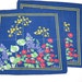Vera Neumann Napkins, Navy Floral, Set of Two