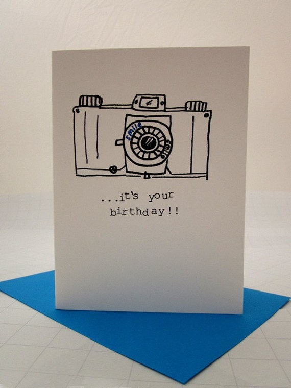 birthday camera card