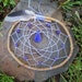 Dream Catcher with Purple Magnesite and Dragon Vien Agate Beads,Authentic Willow,Mobile,Ornament,Native American Inspired,Natural,Purple