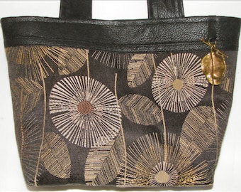 Itzy Bitz Tote of Flowing Dandelions by Bellerina Creations (purse, handbag, pouch)