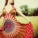 Fields of Maia, Handmade Hippie Dress, Long Bohemian Dress, Red, Tapestry, Sundress, Scarf Dress, Chakra, Fairy Dress, XS, Small