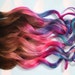 Ombre Dip Dyed Hair, Clip In Hair Extensions, Tie Dye Tips, Brunette Hair, Hair Wefts, Human Hair Extensions, Hippie hair