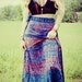 Long Hippie Wrap Skirt, Organic, Elephant, Bohemian Skirt, Cotton, Tapestry, Wrap Skirt, Wrapron, Sundress, Tribal Sun, Moon, magic skirt