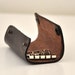Small Dark Brown Handmade Leather Key Holder Chic Elegant