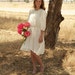 Cream Vintage Wedding Gown - Taylan