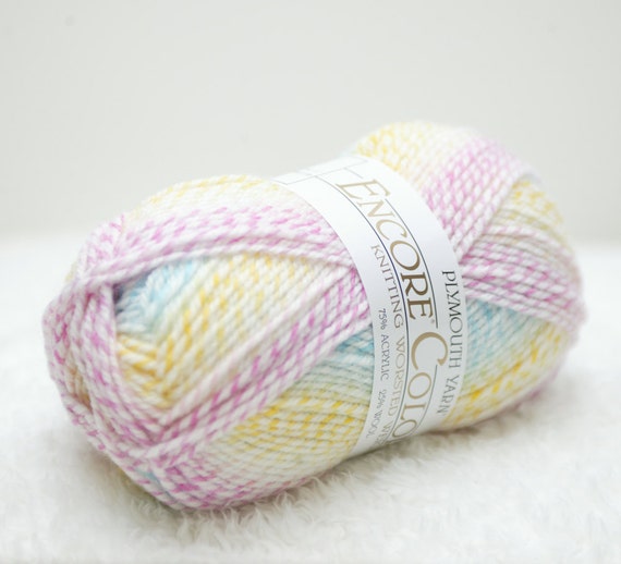 Items similar to Plymouth Encore Colorspun worsted variegated baby yarn ...