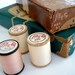 ESTATE SALE - Vintage Lily and Coats & Clark's Sewing Thread on wooden spools in Original Boxes - Instant Collection