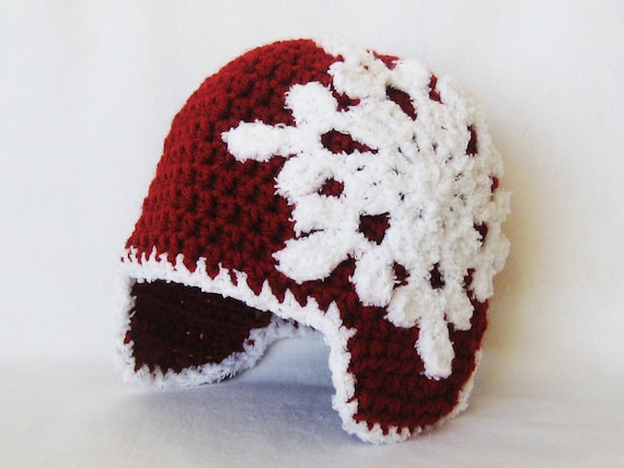CROCHET PATTERN Let It Snow Beanie (5 sizes included from newborn-adult) Instant Download