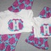 SISTER SET Custom ruffle pants and matching long sleeve initial shirt