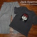 kids Jack Sparrow Pirates of the Caribbean lounge pants with matching top