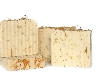 Wild Mountain Honey Handmade Shea Butter Soap with Skin Soothing Calendula ,