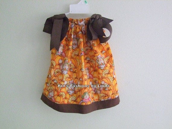 Scarecrow Pillowcase Dress-Great for Pumpkin Patch