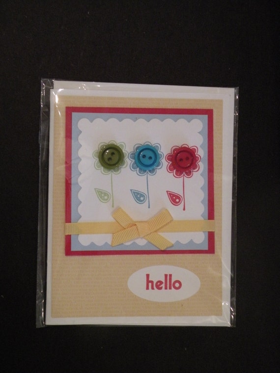 Items similar to Hello Greeting Card on Etsy