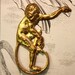 Vintage Metal Monkey (1pc)