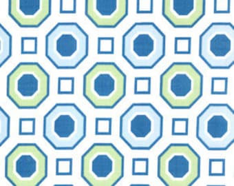 01561 Free Spirit Annette Tatum Little House Collection Honeycomb in ocean color- 1 yard