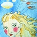 OOAK ACEO watercolor painting handmade by sabiesabi