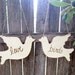 Mr and Mrs Chair Love Bird Signs Shabby Chic Elegant Rustic Woodland Romantic Wedding Signs