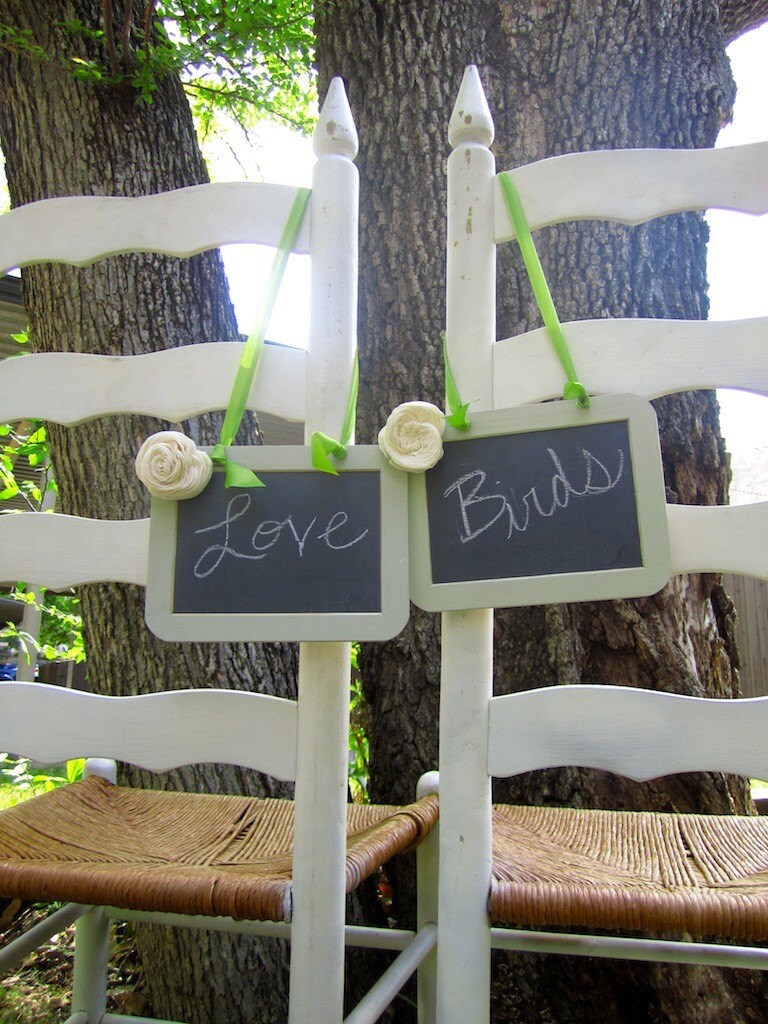 Two 4'x6 Chalkboard Photo Prop Shabby Chic Elegant