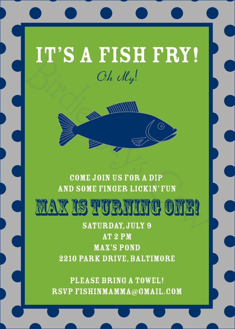 Fish Fry Invitation Wording 1