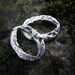 Large Organic OVAL links Artisan made Sterling Silver (2)
