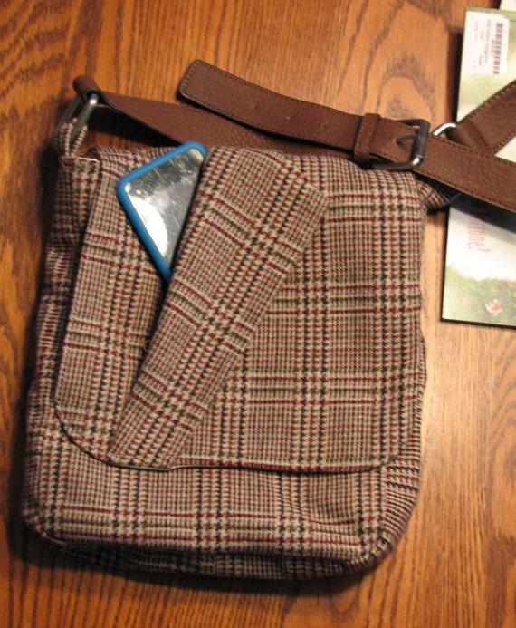 miller woven plaid mini bag