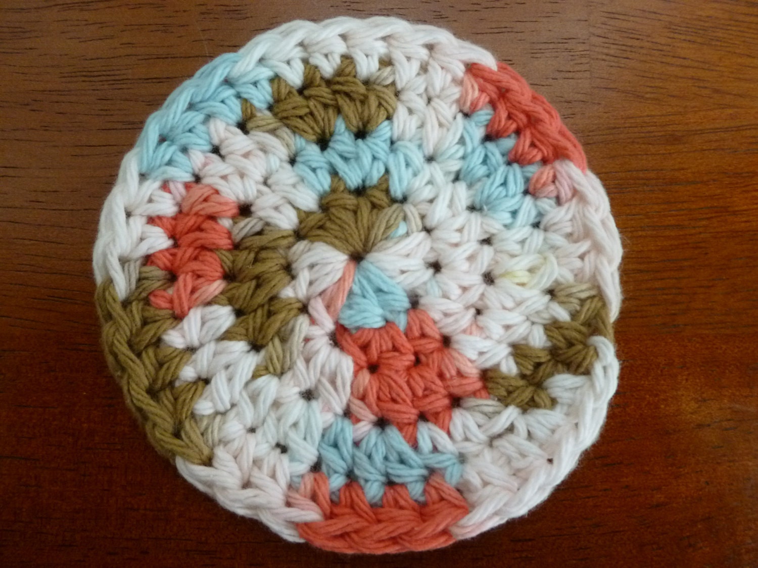 Crochet Spring Punch Coasters Set of Four by TheBlueLantern