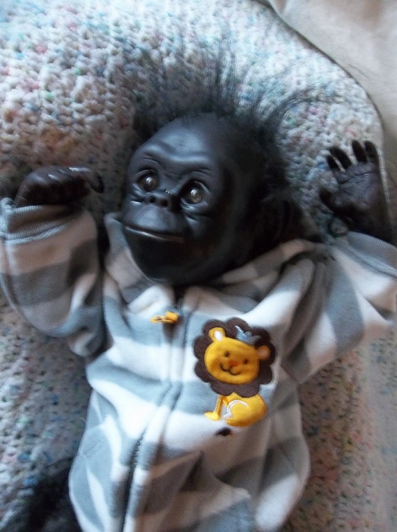 reborn gorilla doll