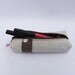 Natural Linen Pencil Case with Patchwork Polka Dot Stripe