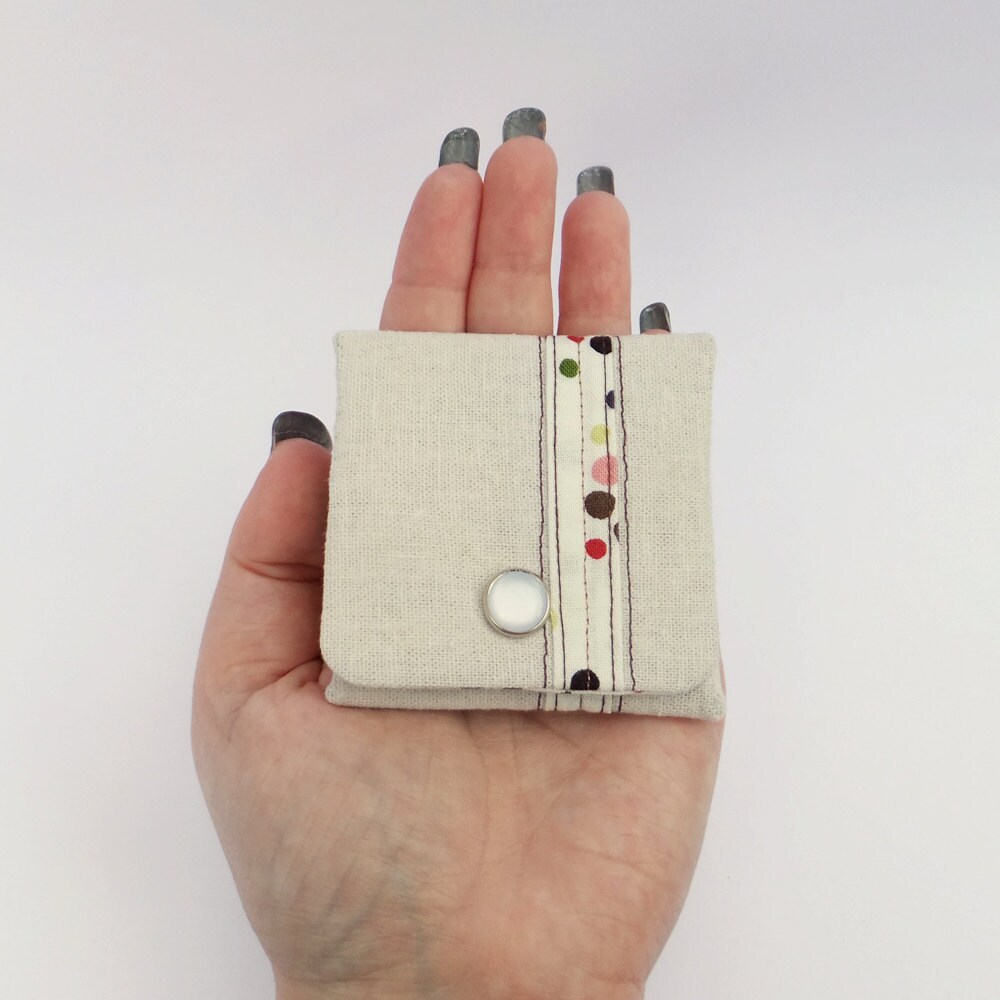 Spotty Folding Coin Purse by littlebobbins on Etsy