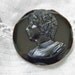 Antique Victorian Black Jet Cameo