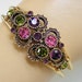 Vintage Sarah Coventry Rhinestone Cuff Bracelet, 70s