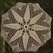 Crochet lace doily , ecru doily ,12inches ,round ,placemat