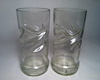 Smirnoff Twisted Recycled Bottle Glasses - Set of 2