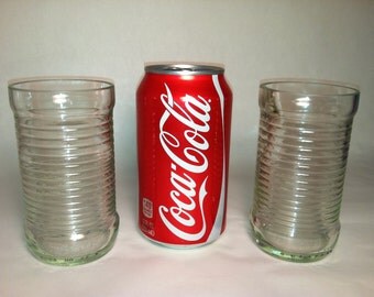 Fanta Soda Recycled Bottle Glasses - Set of 2