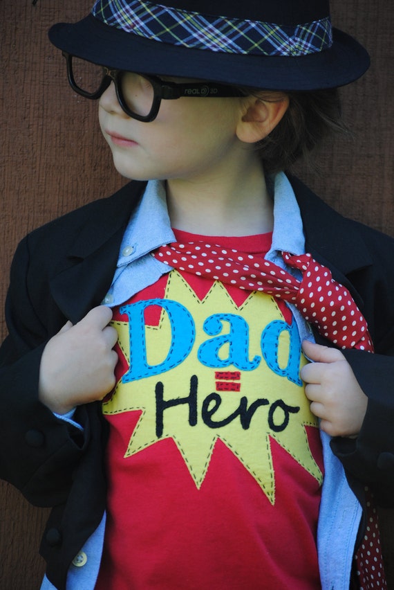 Daddy is my super hero- kids Father's Day tshirt