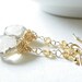 14k Gold Earrings with Champagne Quartz. Gemstone Earrings in Honey. Simple, Feminine Jewelry. Free Shipping.