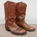 RESERVED for Jeff Vintage 70s FRYE Rustic Two-Tone Western Boots Sz 10.5