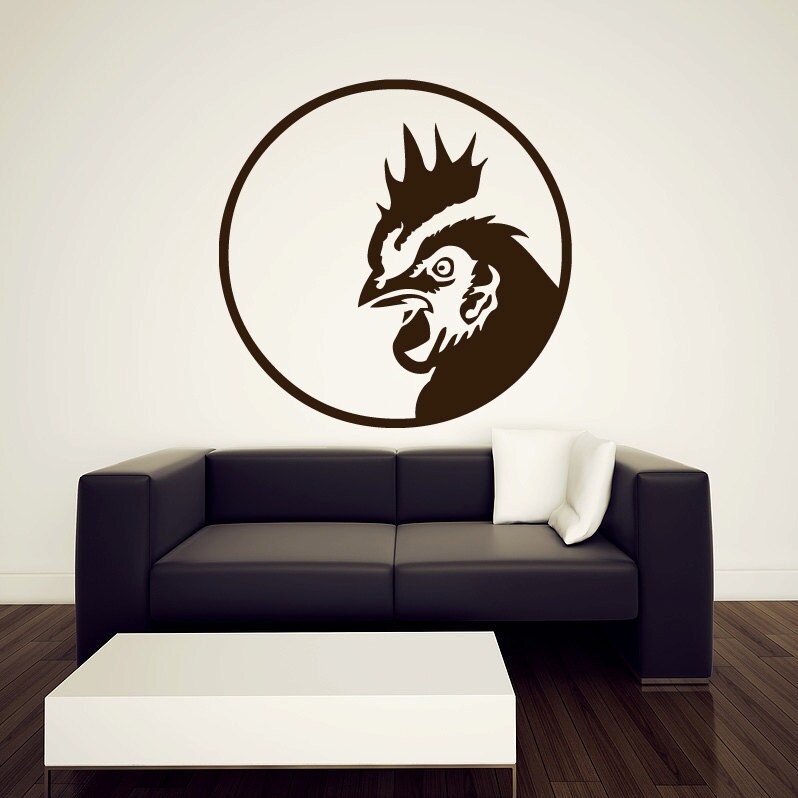 Rooster Wall Decal Vinyl Sticker 36