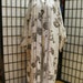 SALE Vintage Unisex Kimono Robe Off White Blue Gray Brown Black Bamboo Design Men Women Calligraphy Box Brush Ink Fan Print