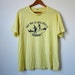Vintage 80s Vermont Lemon Yellow Tshirt - Mens Medium
