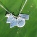 Hand Stamped Charm Jewelry personalized sterling silver necklace