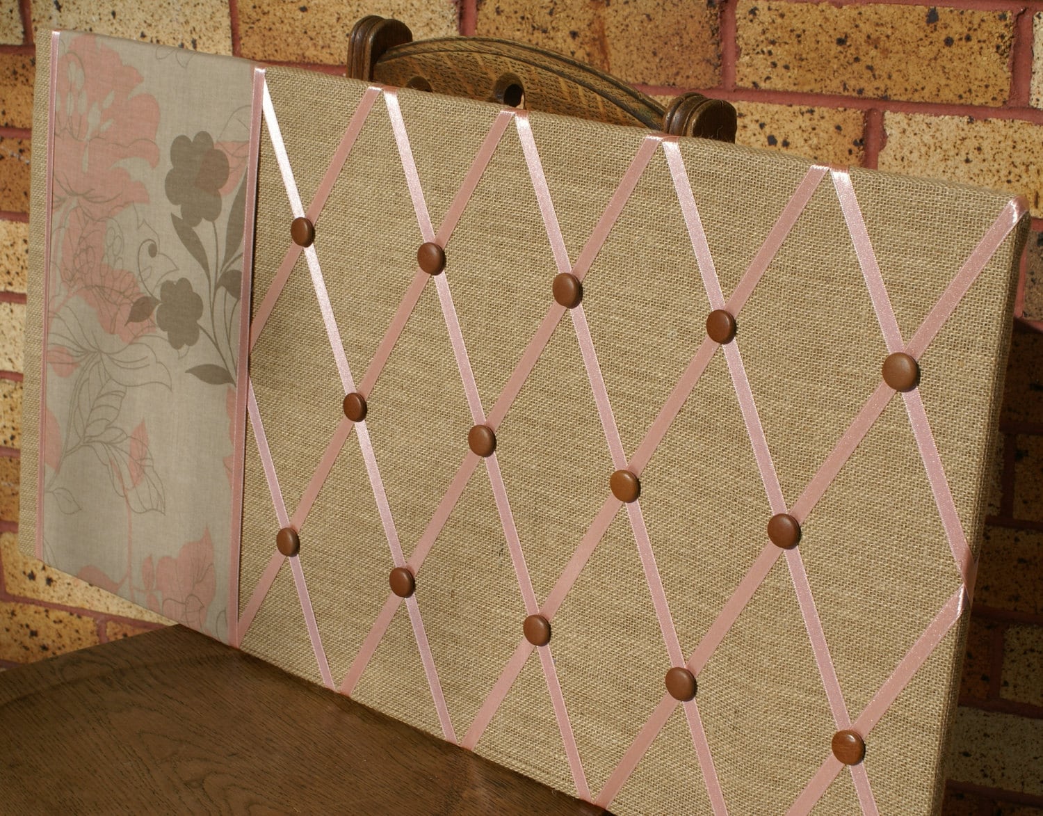 Rustic french ribbon memo board by speers on Etsy