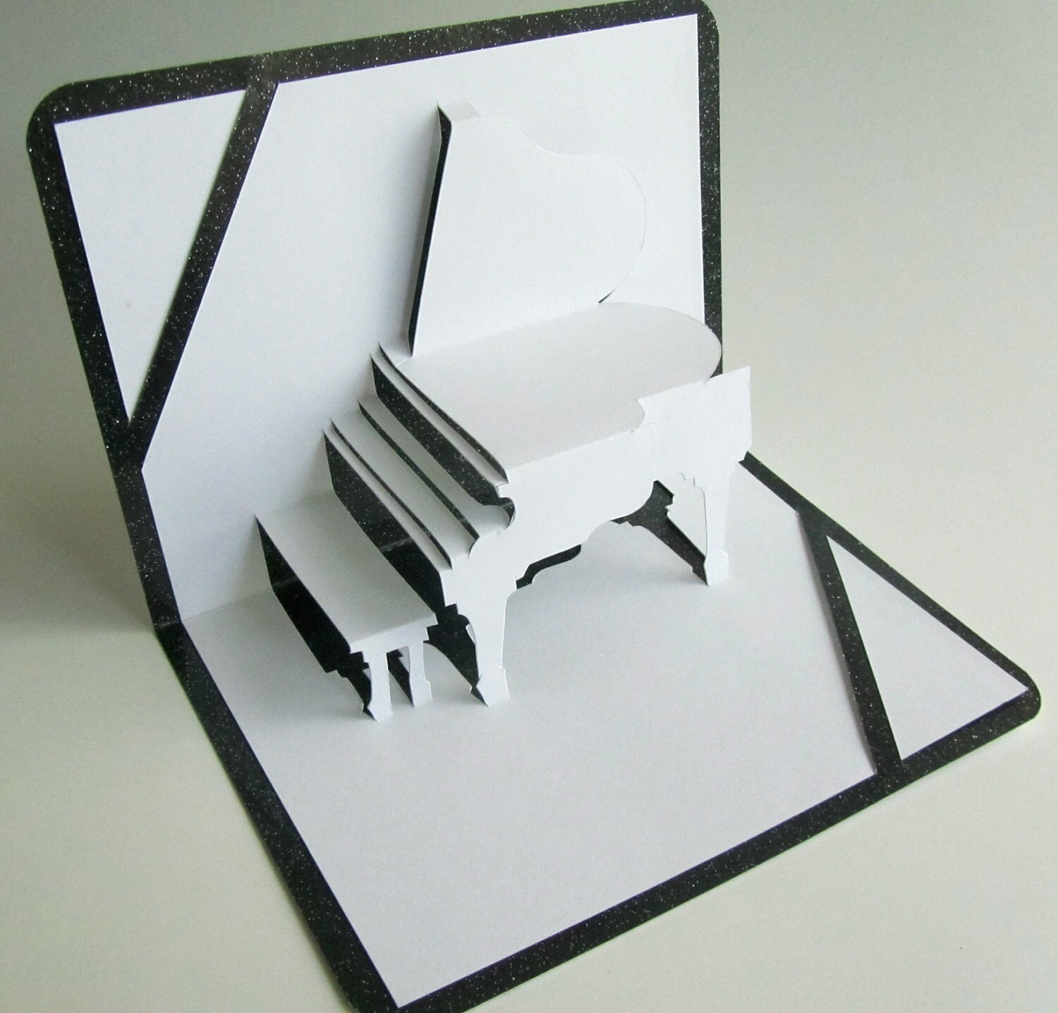 GRAND PIANO 3D Pop Up Greeting Card and Home Décor Handmade