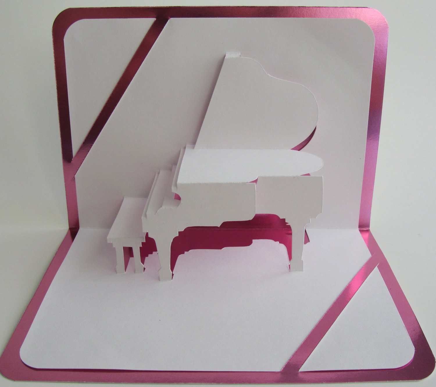 SU2C GRAND PIANO 3D Pop Up Card Origamic Architecture Home