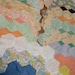 12 Vintage quilt blocks, Grandmother's Flower Garden, 1940's, Free Shipping